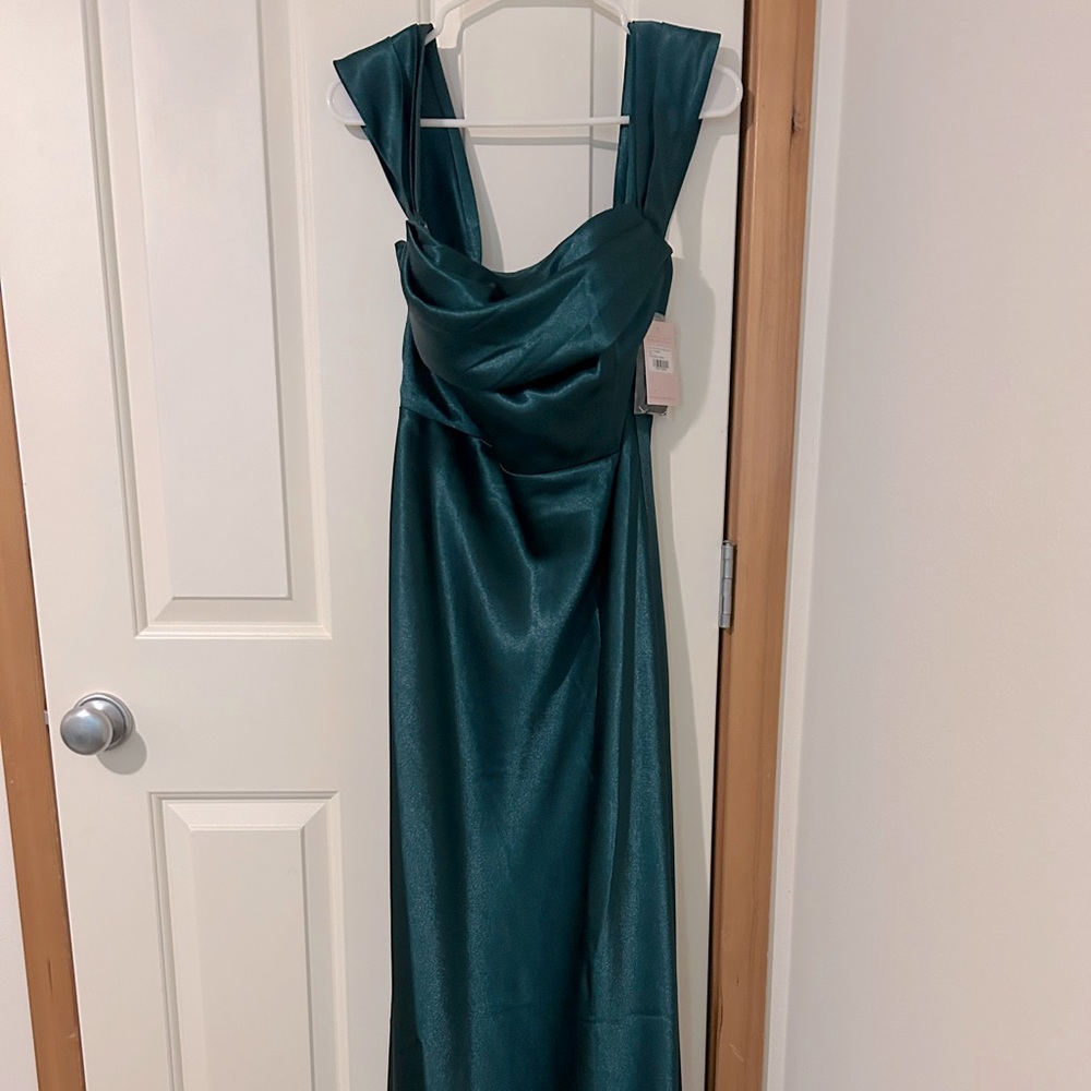 Birdy Grey Mia shiny satin bridesmaid dress